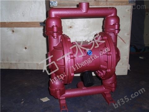 QBY气动隔膜泵 衬氟隔膜泵 四氟F46气动铸铁隔壁泵